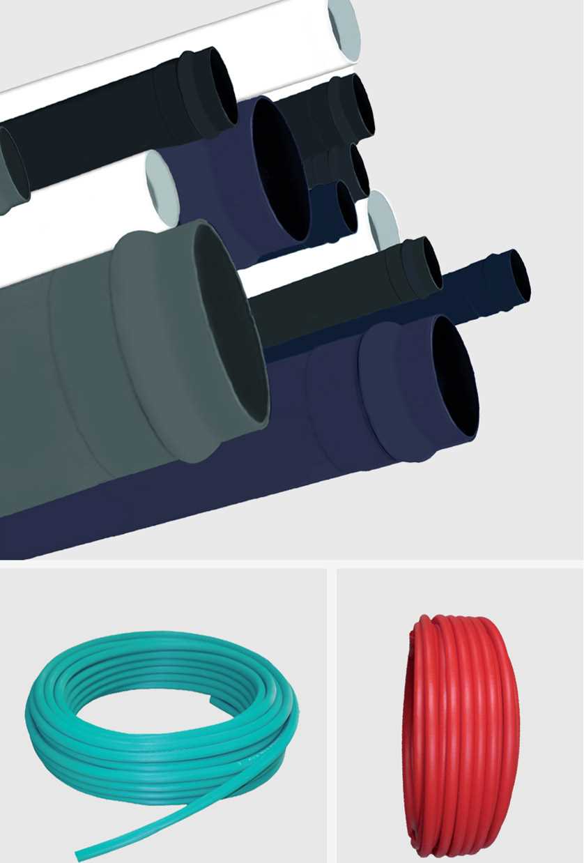 الأنابيب والخراطيم البلاستيكية